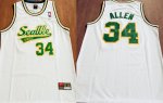 NBA 34 Ray Allen Seattle Supersonics Maillot blanc